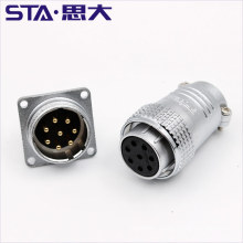 UL Certified P28 Circular Connector,PLS-28 APEX 20 24 26 31pin Metal Connector